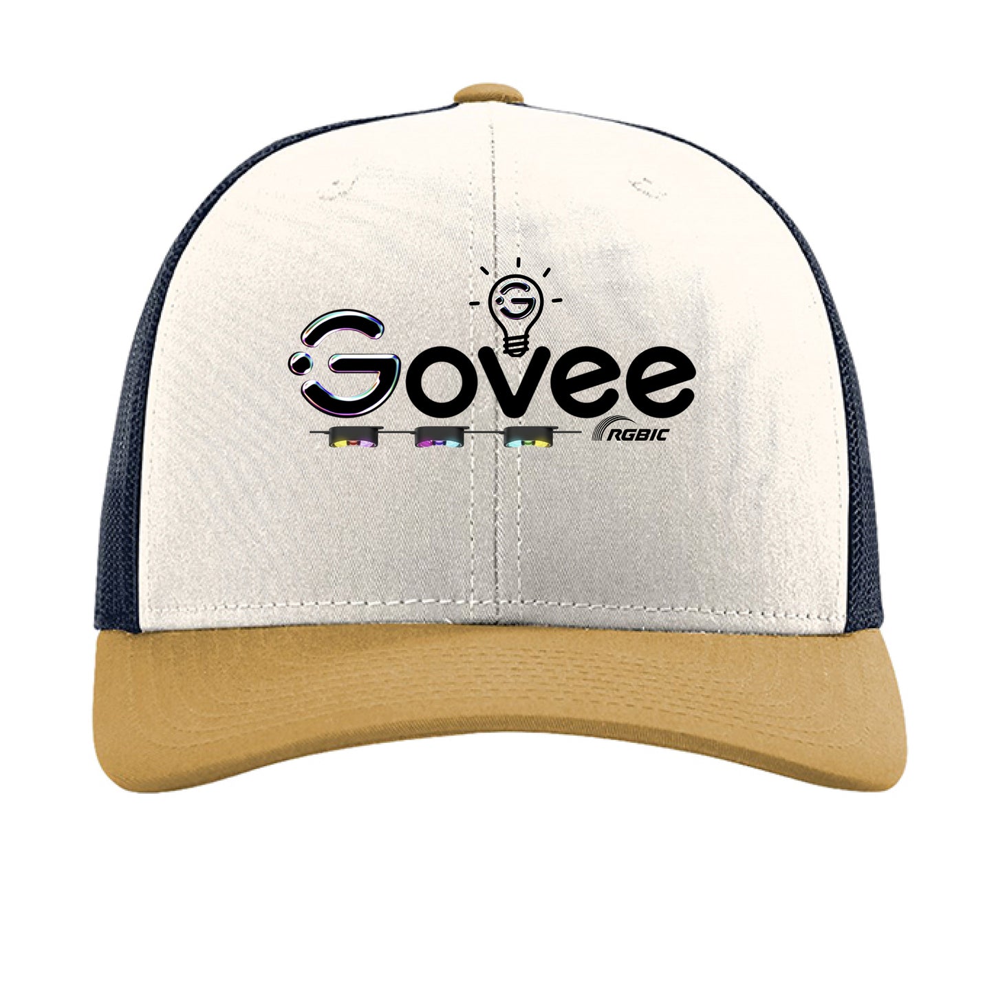 Cream/ Navy/ Amber Gold - FRONT