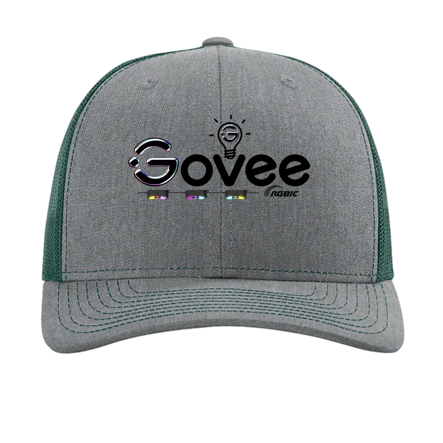 Heather Grey/ Dark Green - FRONT