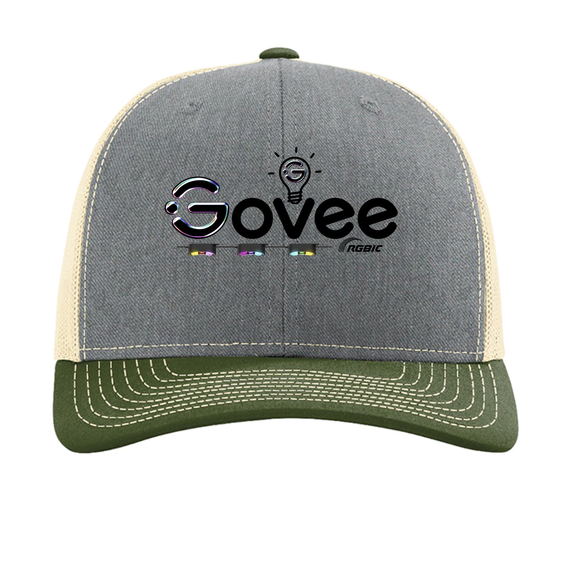 Heather Grey/ Birch/ Army Olive - FRONT