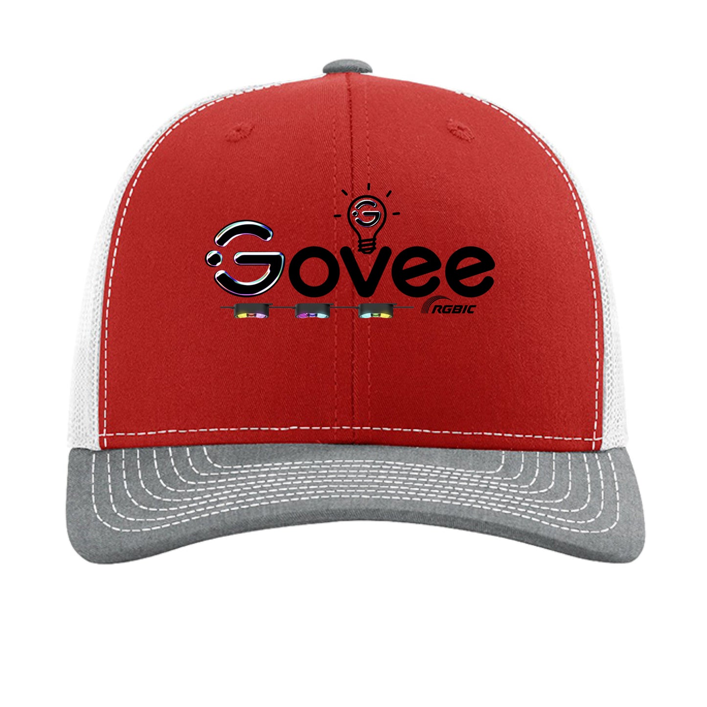 Red/ White/ Heather Grey - FRONT