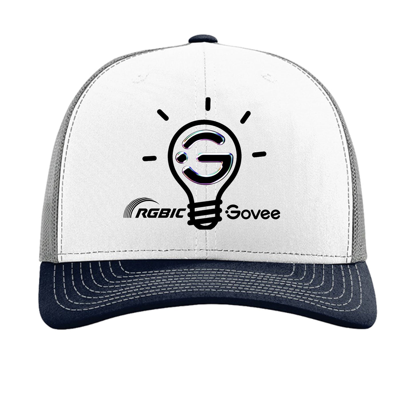 White/ Aluminum/ Navy - FRONT