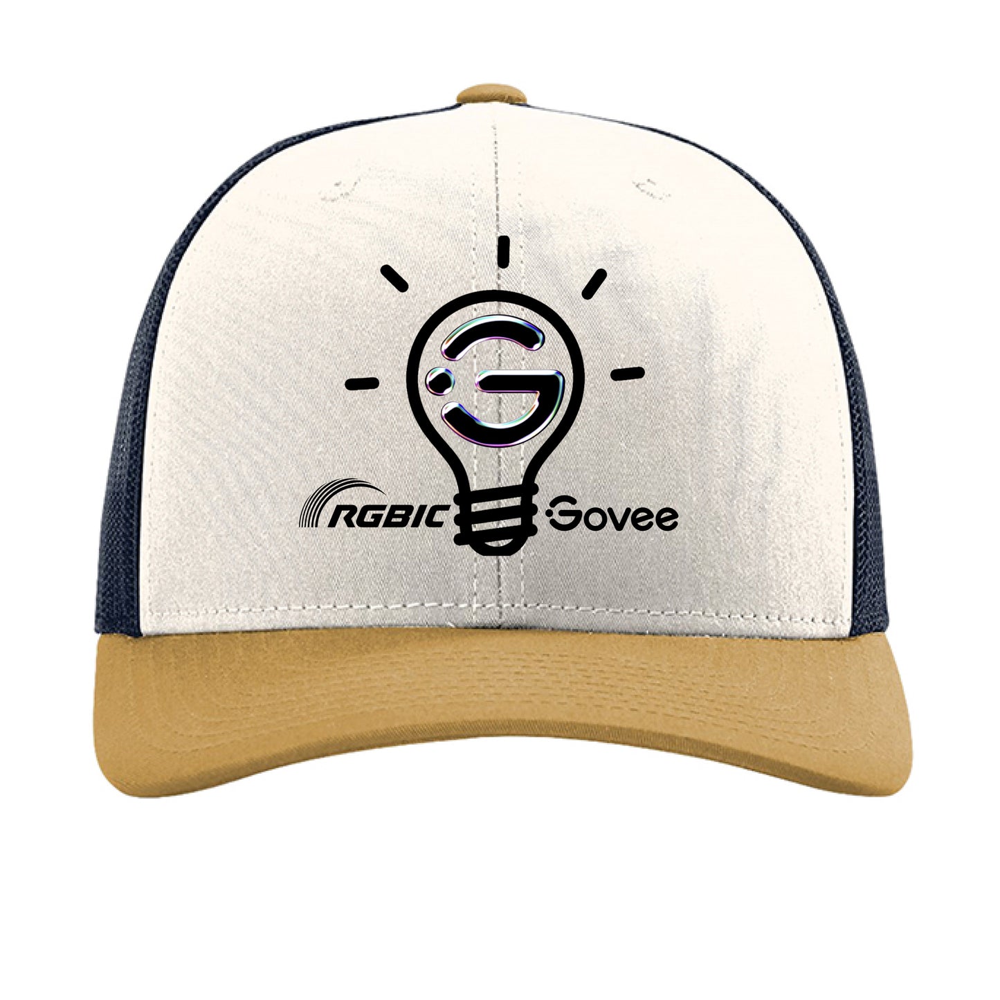 Cream/ Navy/ Amber Gold - FRONT