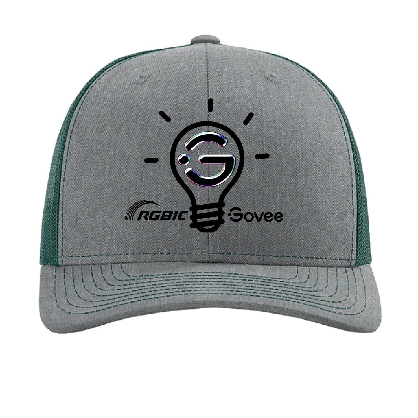 Heather Grey/ Dark Green - FRONT