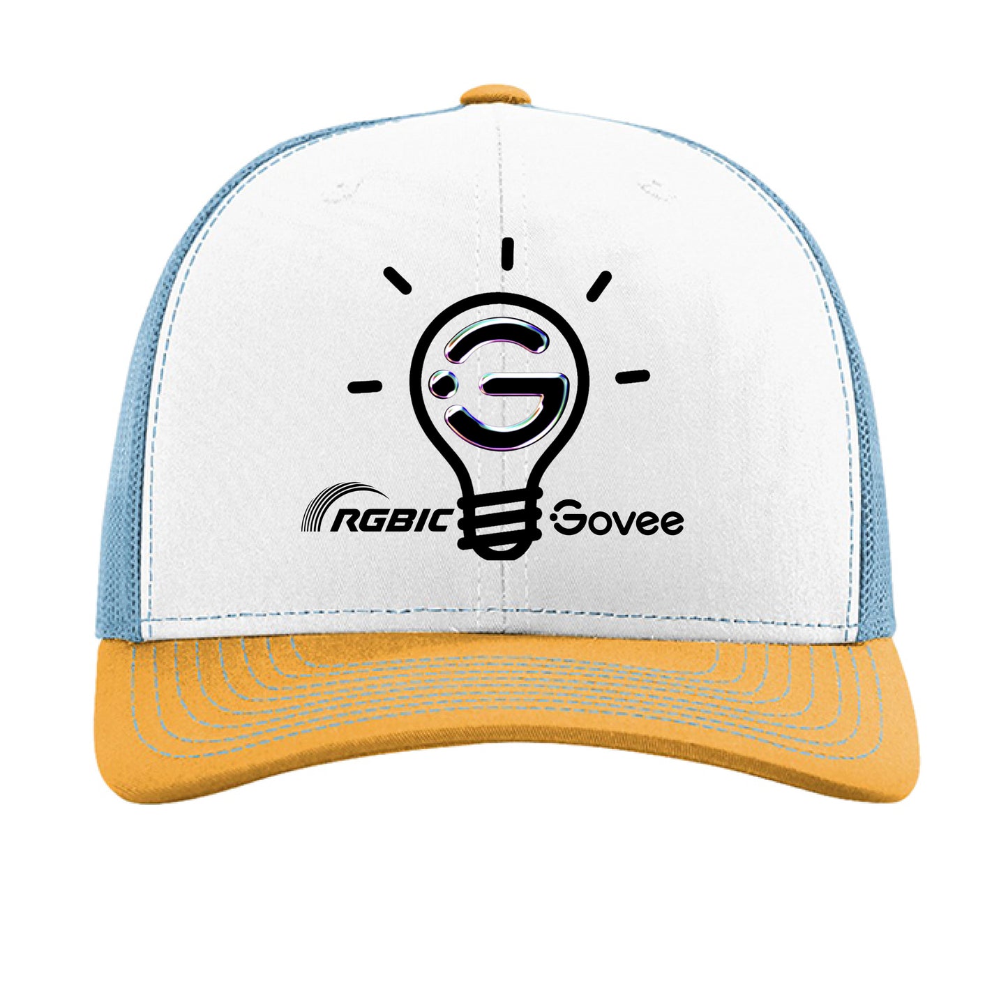 White/ Columbia Blue/ Yellow - FRONT