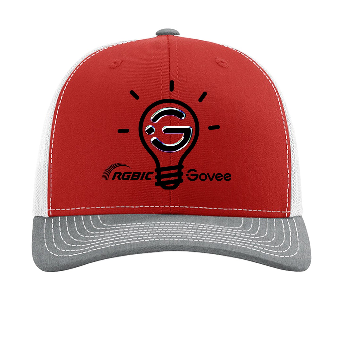 Red/ White/ Heather Grey - FRONT