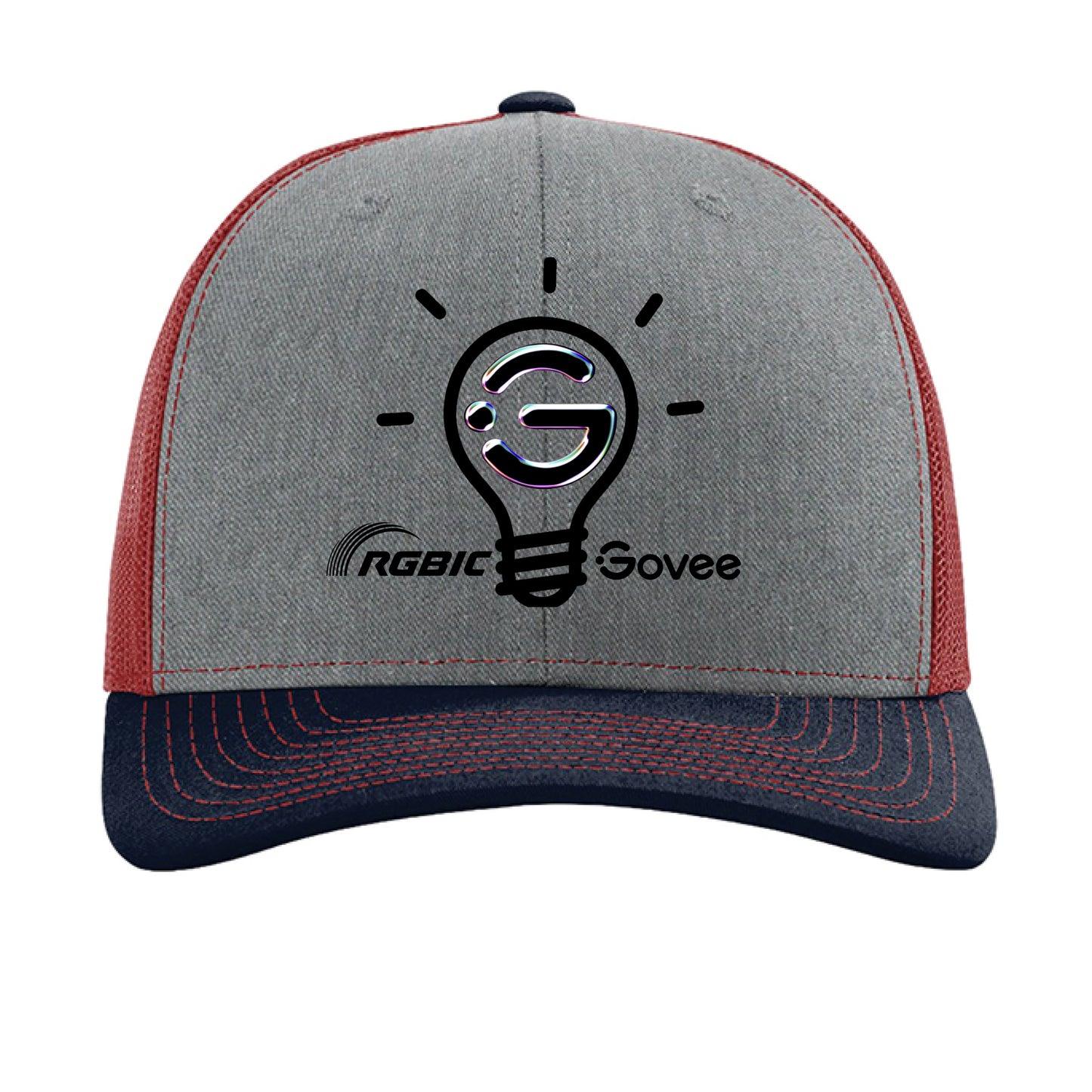 Heather Grey/ Cardinal/ Navy - FRONT