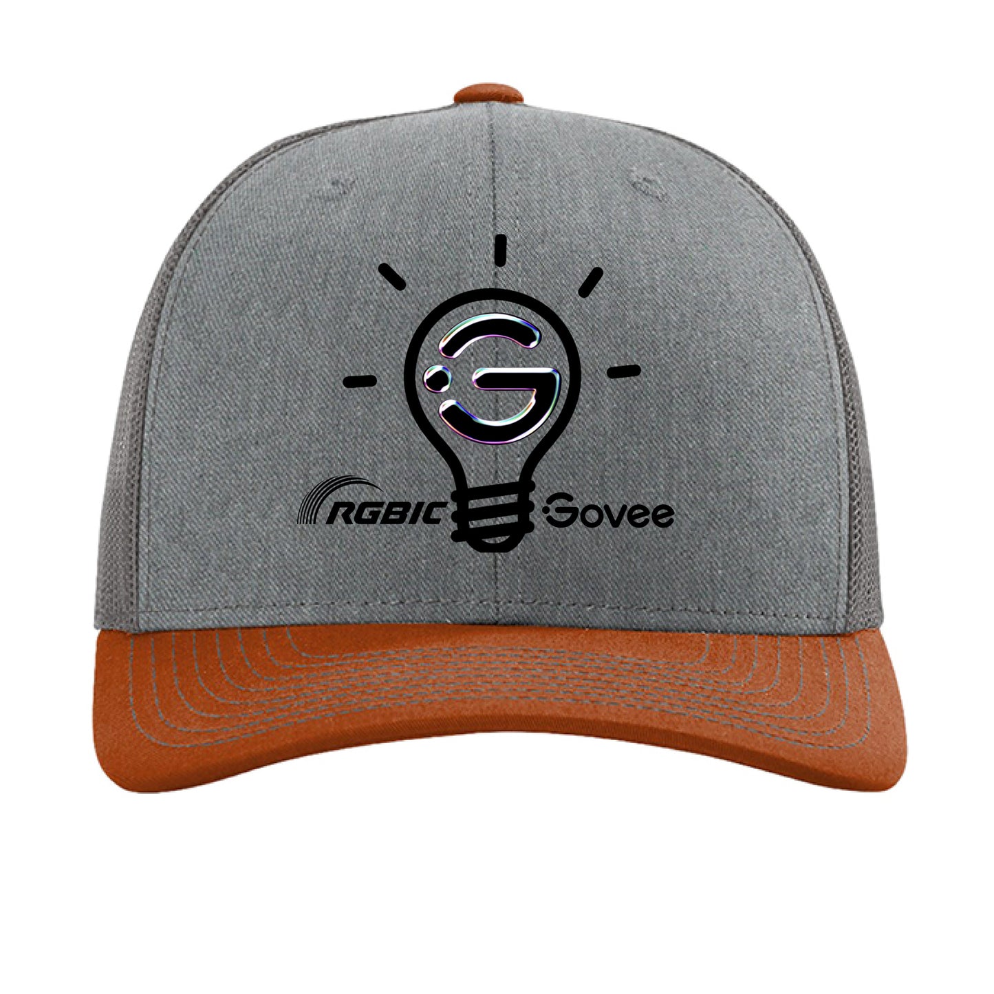 Heather Grey/ Charcoal/ Dark Orange - FRONT