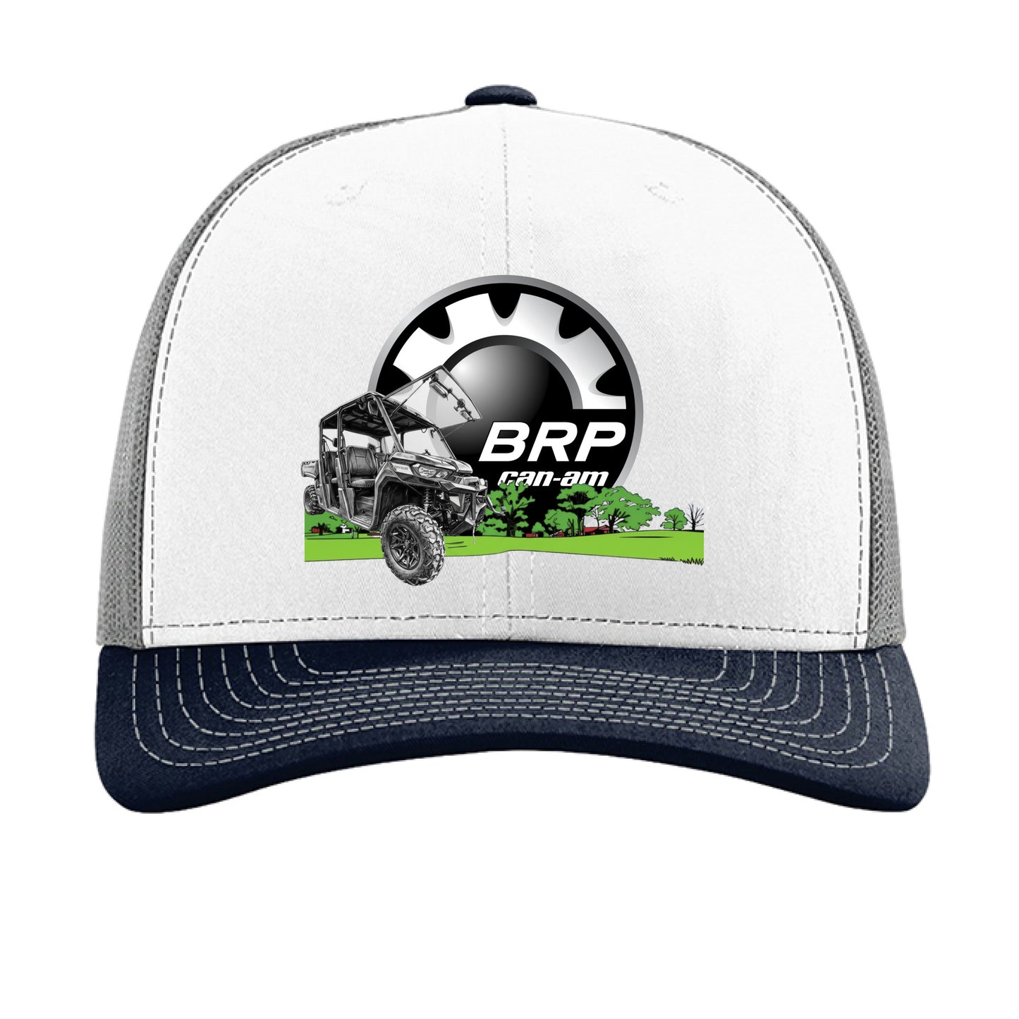 White/ Aluminum/ Navy - FRONT