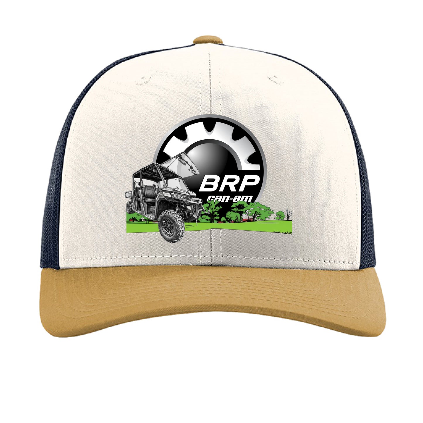 Cream/ Navy/ Amber Gold - FRONT