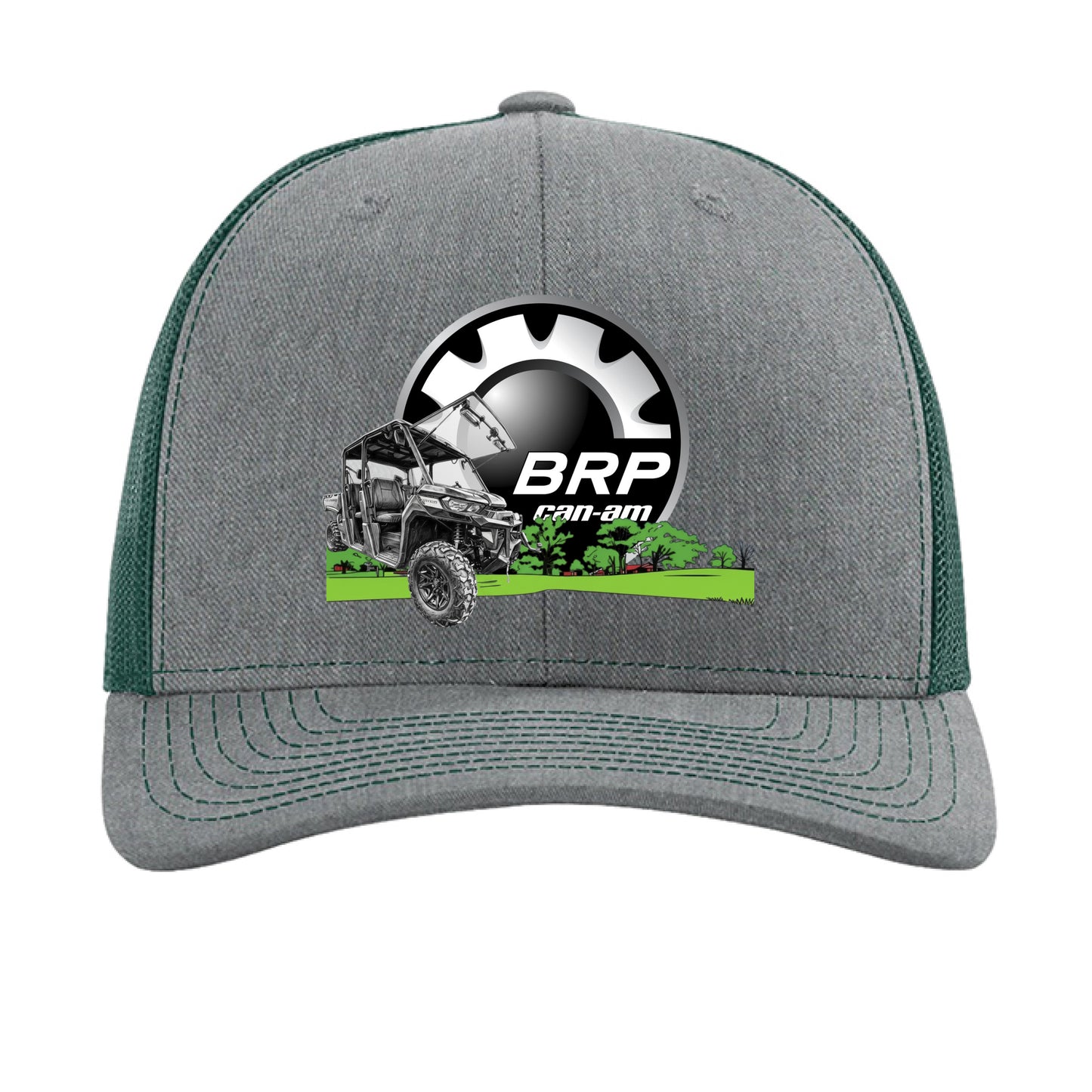 Heather Grey/ Dark Green - FRONT