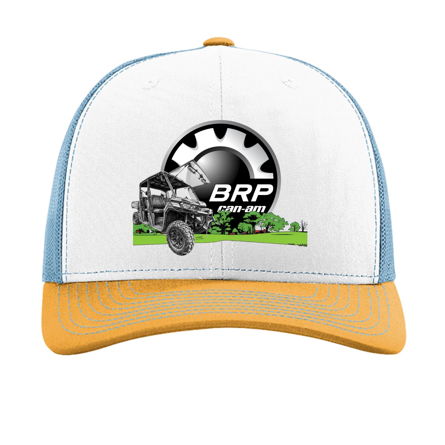 White/ Columbia Blue/ Yellow - FRONT