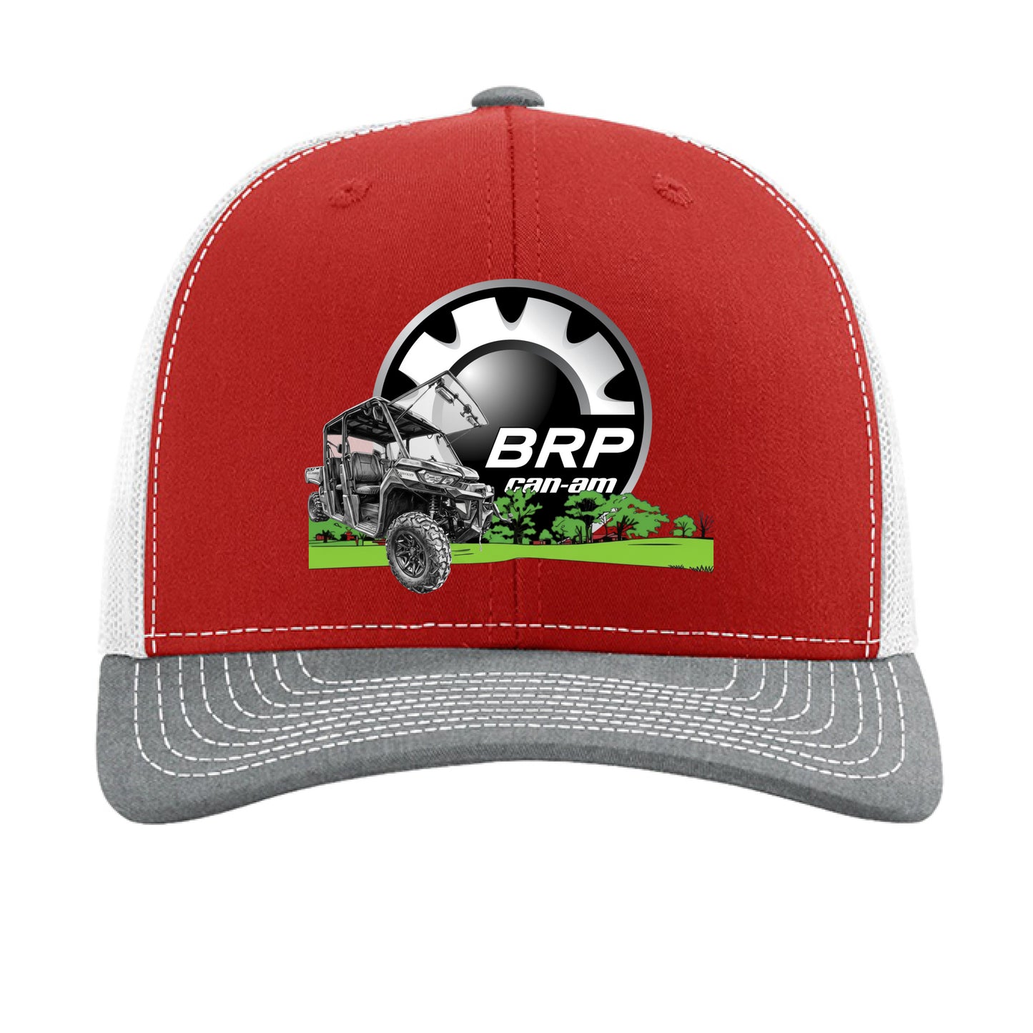 Red/ White/ Heather Grey - FRONT