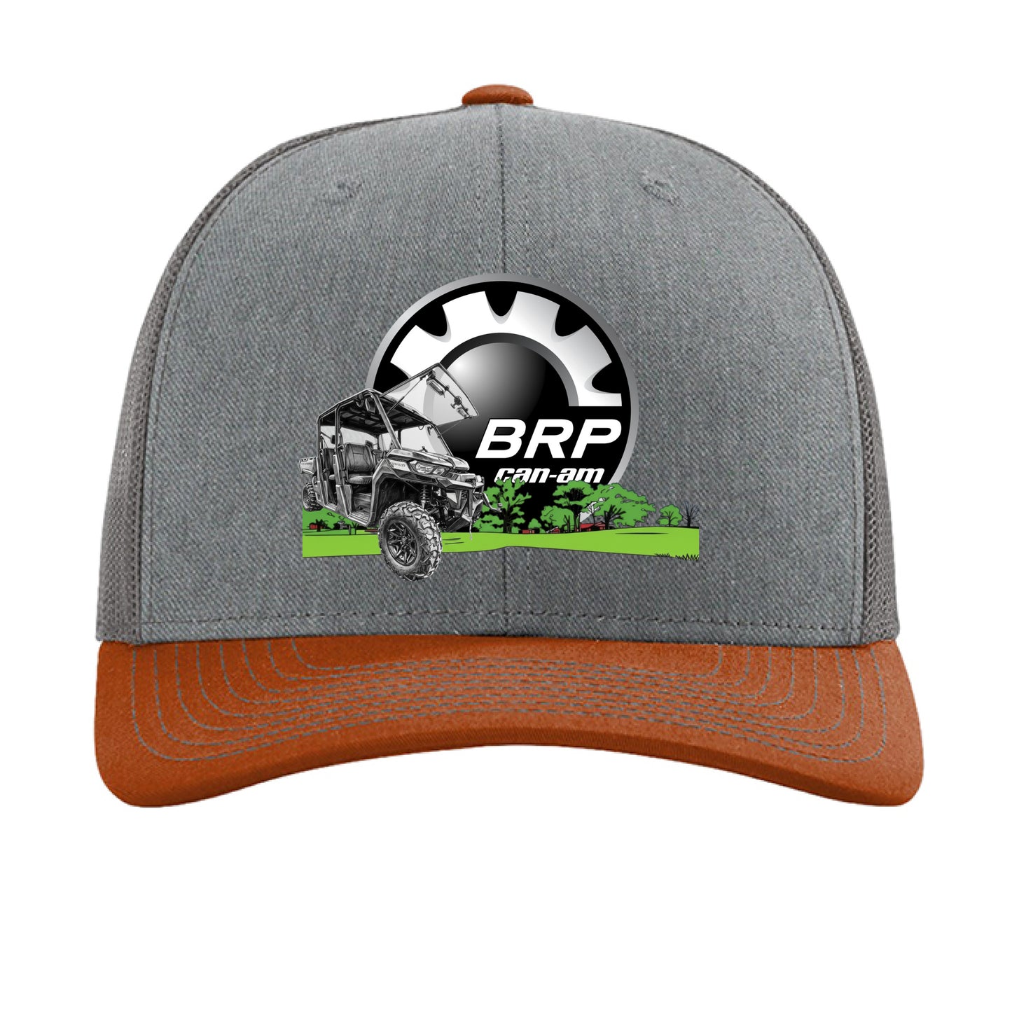 Heather Grey/ Charcoal/ Dark Orange - FRONT